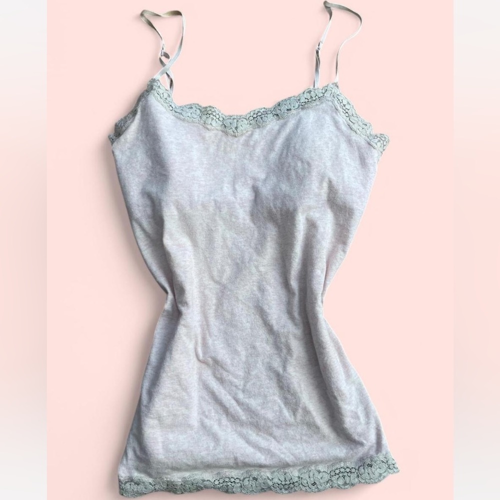 Baby Pink Lace Trim Camisole